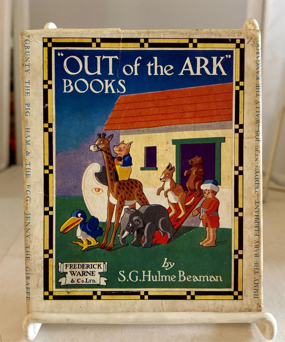 Out of the Ark Books Featuring Six Booklets Including: Grunty the Pig, Ham and the Egg, Jenny the Giraffe, Jimmy the Baby Elephant, Teddy's New Job, and Wally the Kangaroo