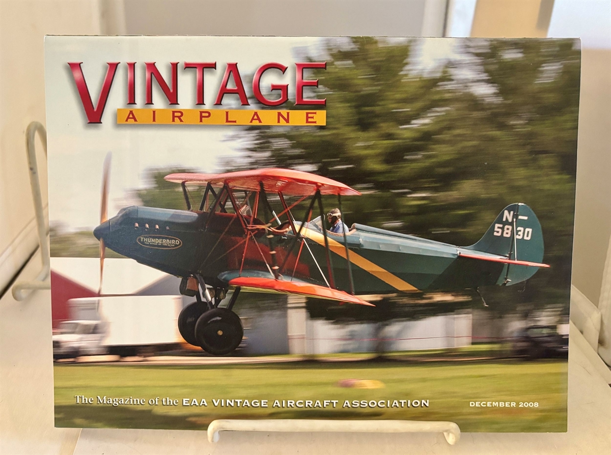 Vintage Airplane December 2008; Vol. 36, No. 12