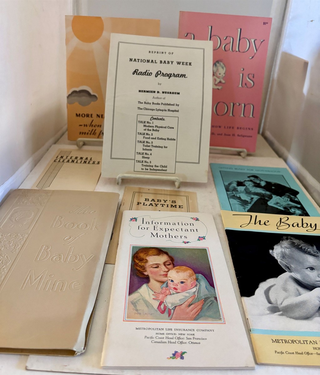 This is a Group of Baby Books Covering the Subject from Pre-Birth, Birth, Baby Care, and More.