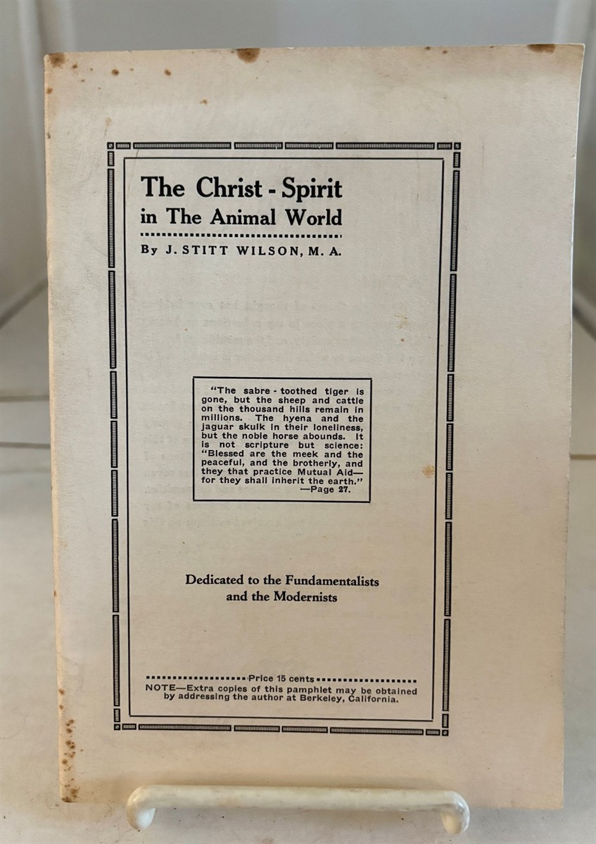 The Christ - Spirit in the Animal World