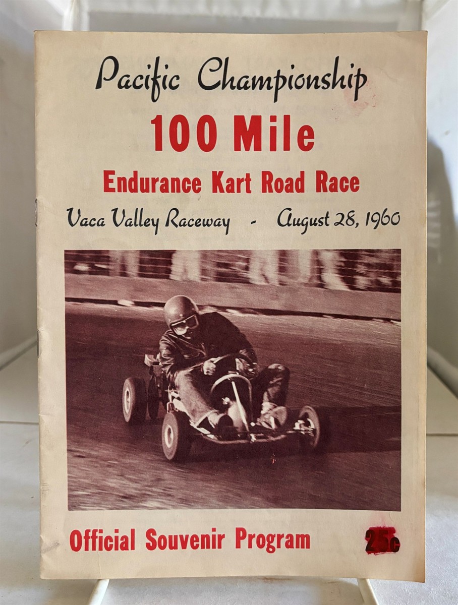 Pacific Championship 100 Mile Endurance Kart Road Race Vaca Valley Raceway - August 28, 1960