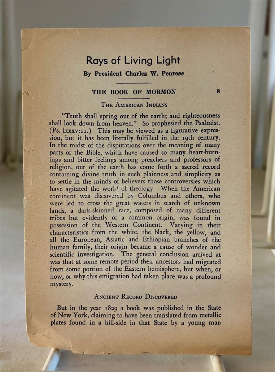 The Book of Mormon The American Indians