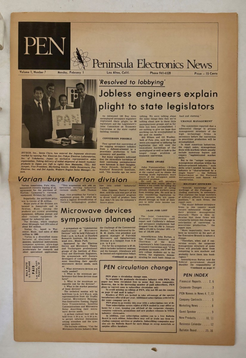 Peninsula Electronics News (Newspaper: February 1,1971)