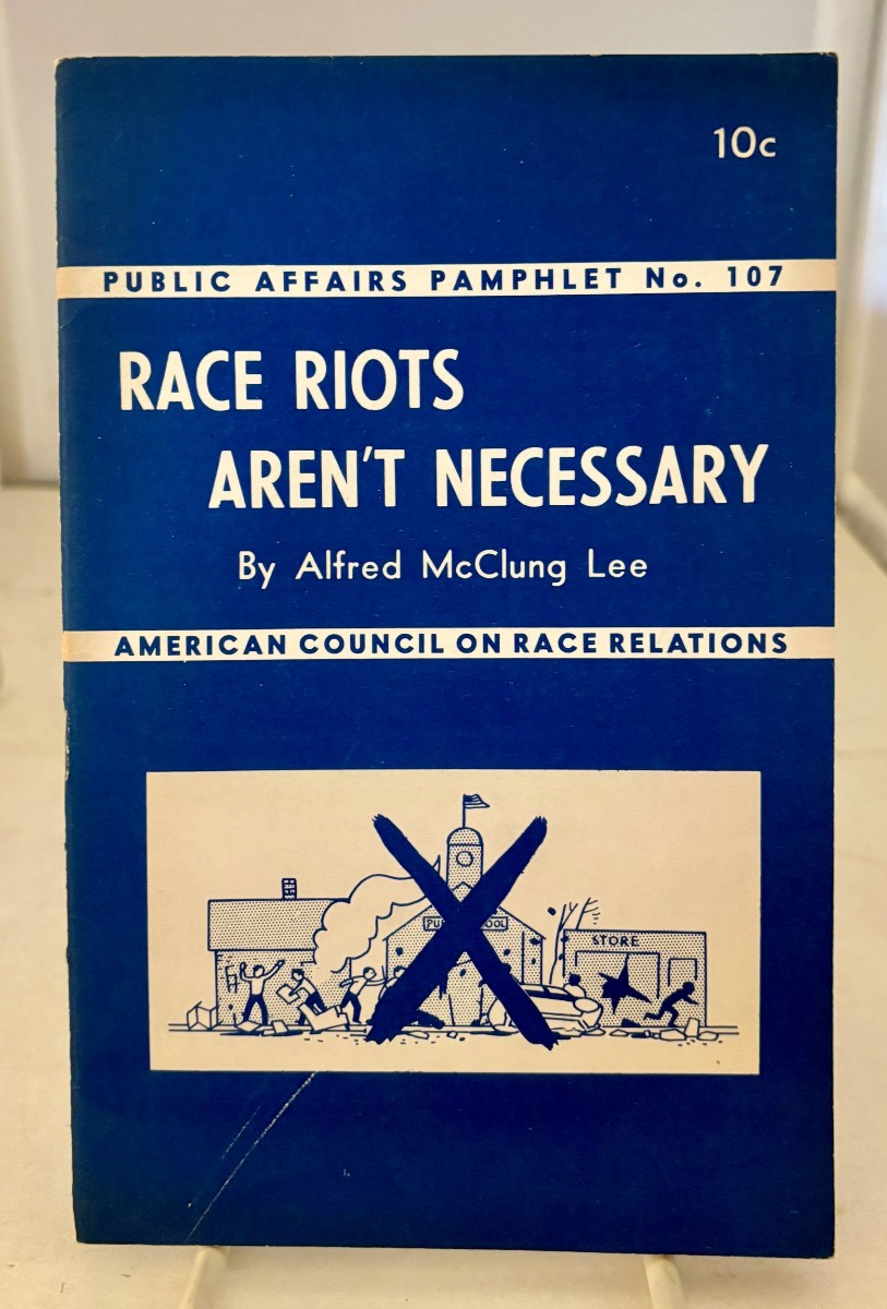Race Riots Aren't Necessary