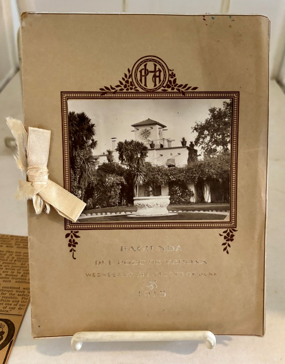 Music Program for Hacienda Del Poso Verona, Wednesday 2nd June 1915: Madame Augette Fort: Songs of France and Great Britain