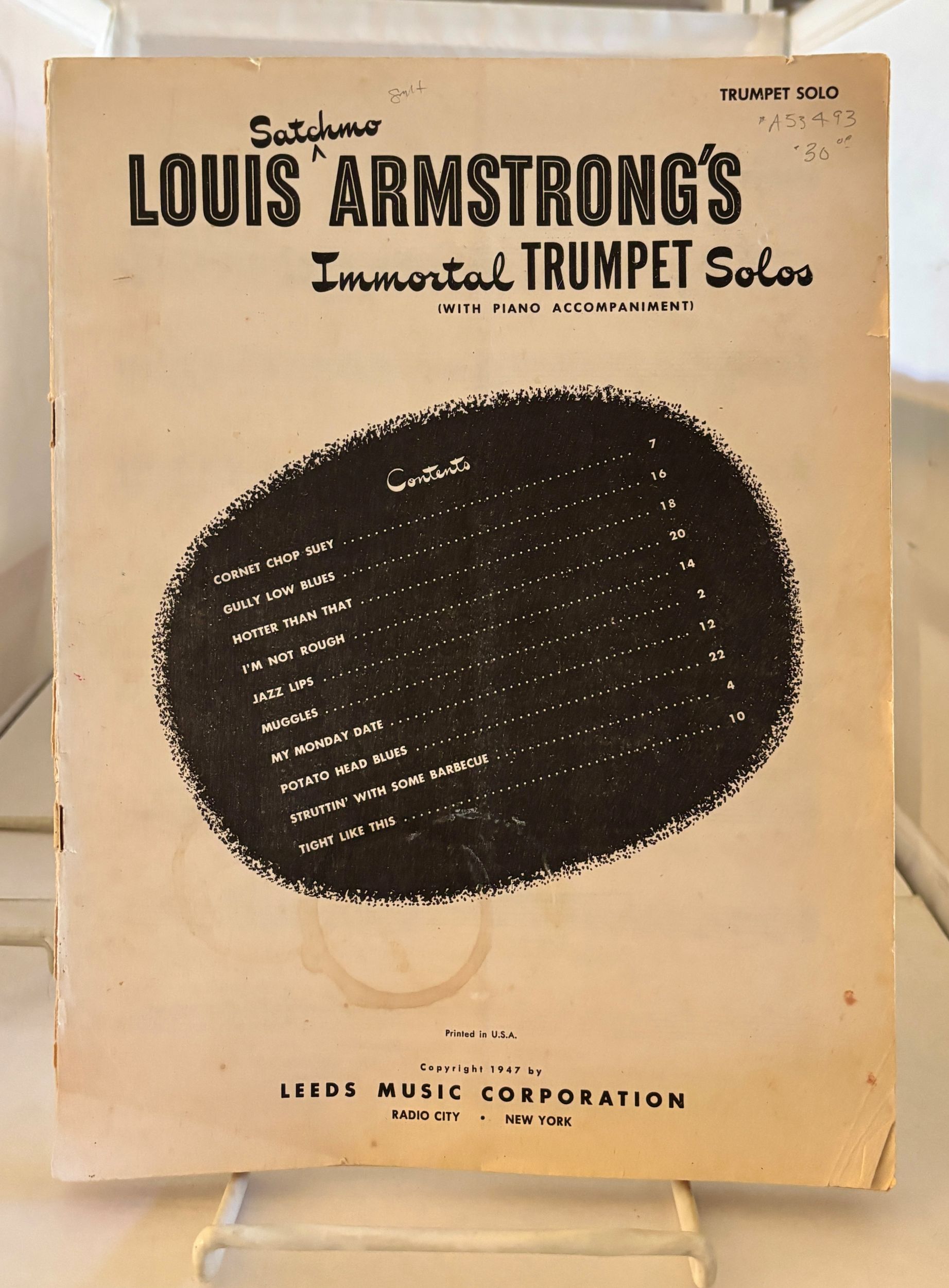 Louis Armstrong's Immortal Trumpet Solos (With Piano Accompaniment)