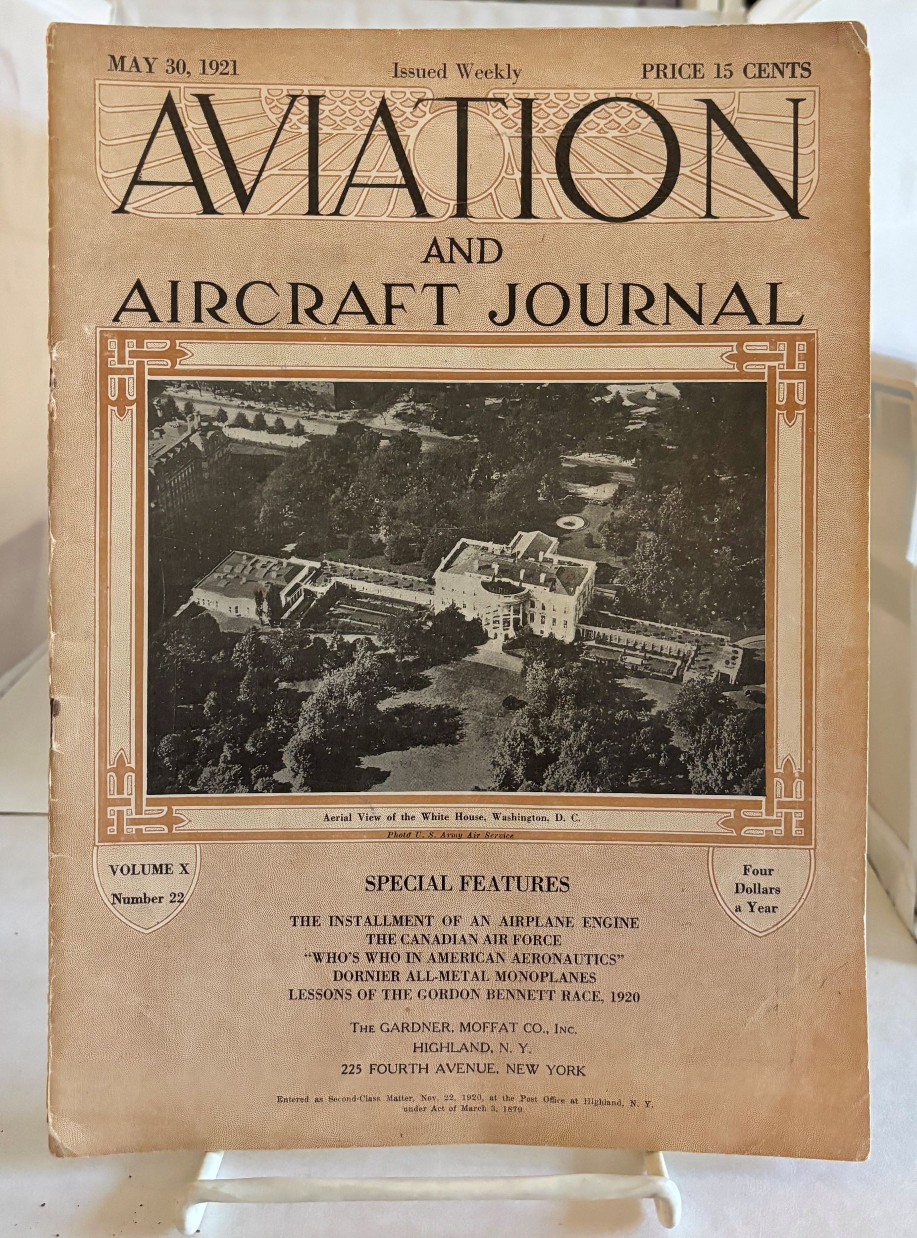 Aviation And Aircraft Journal; (May 30, 1921; Vol. X, No. 22)