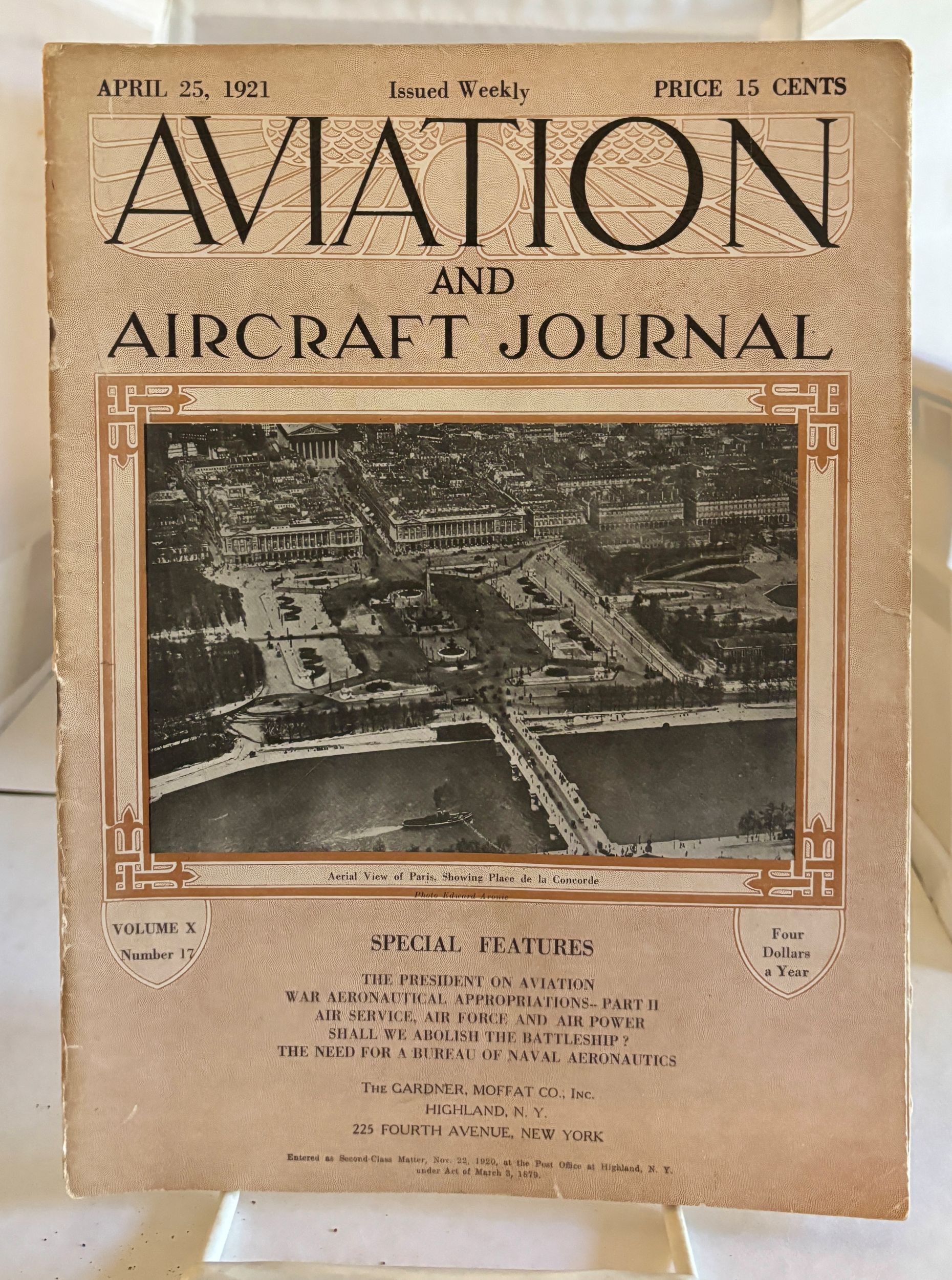 Aviation And Aircraft Journal; (April 25, 1921; Vol. X, No. 17)