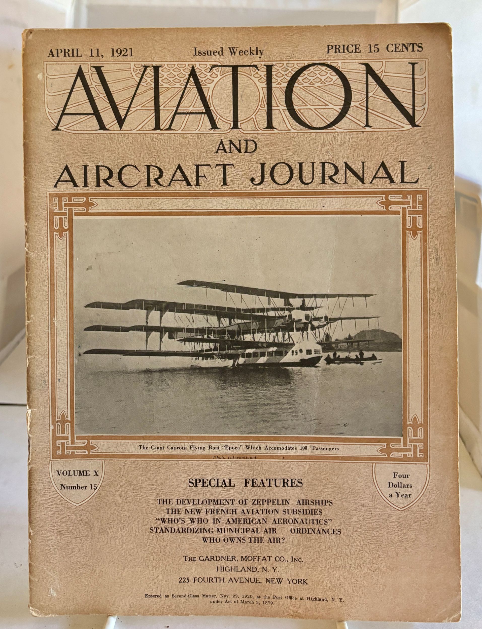 Image for Aviation And Aircraft Journal; (April 11, 1921; Vol. X, Number 15) Aviation And Aircraft Journal; (April 11, 1921; Vol. X, Number 15)