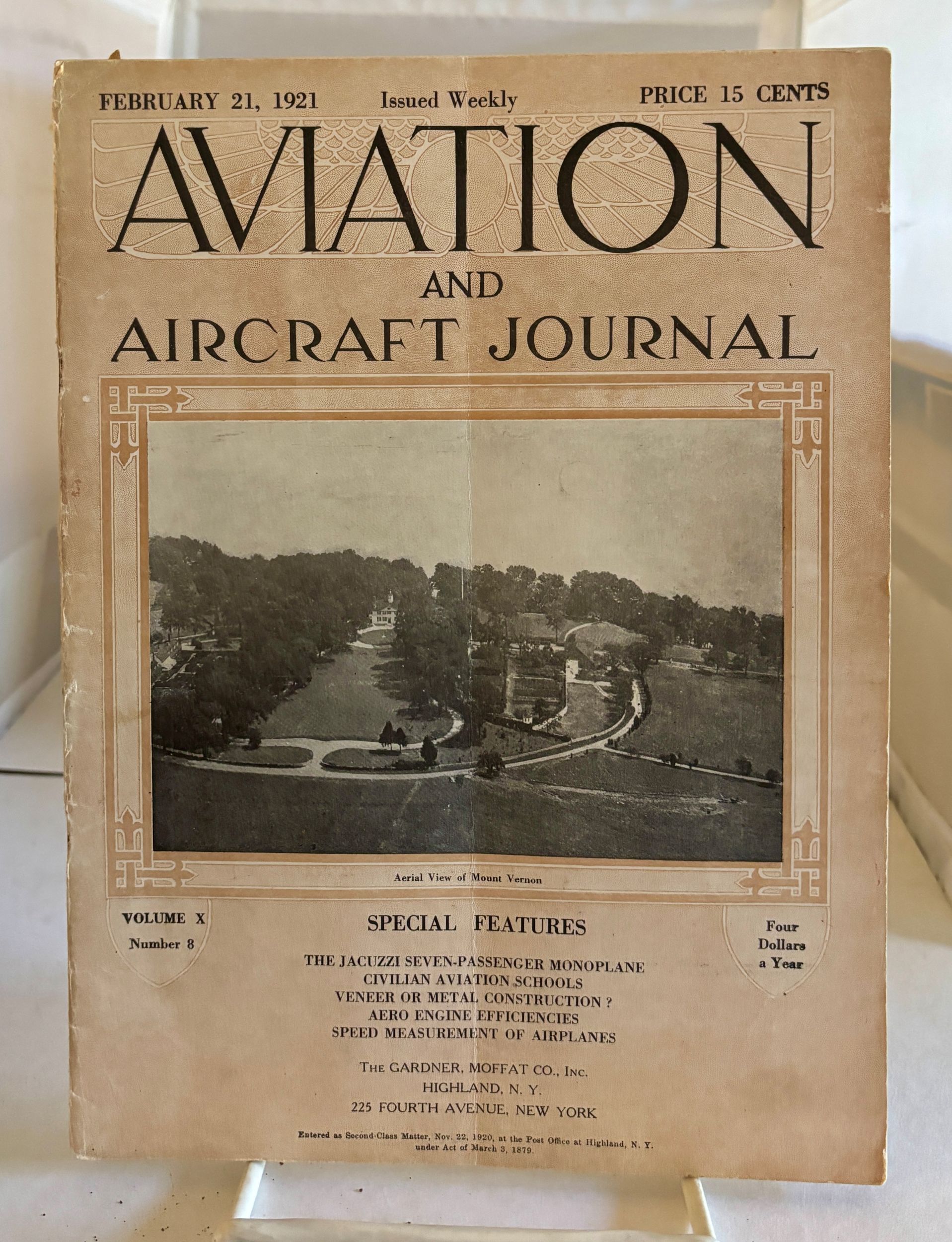 Image for Aviation And Aircraft Journal; (Feb 21, 1921; Vol. X, Number 8) Aviation And Aircraft Journal; (Feb 21, 1921; Vol. X, Number 8)