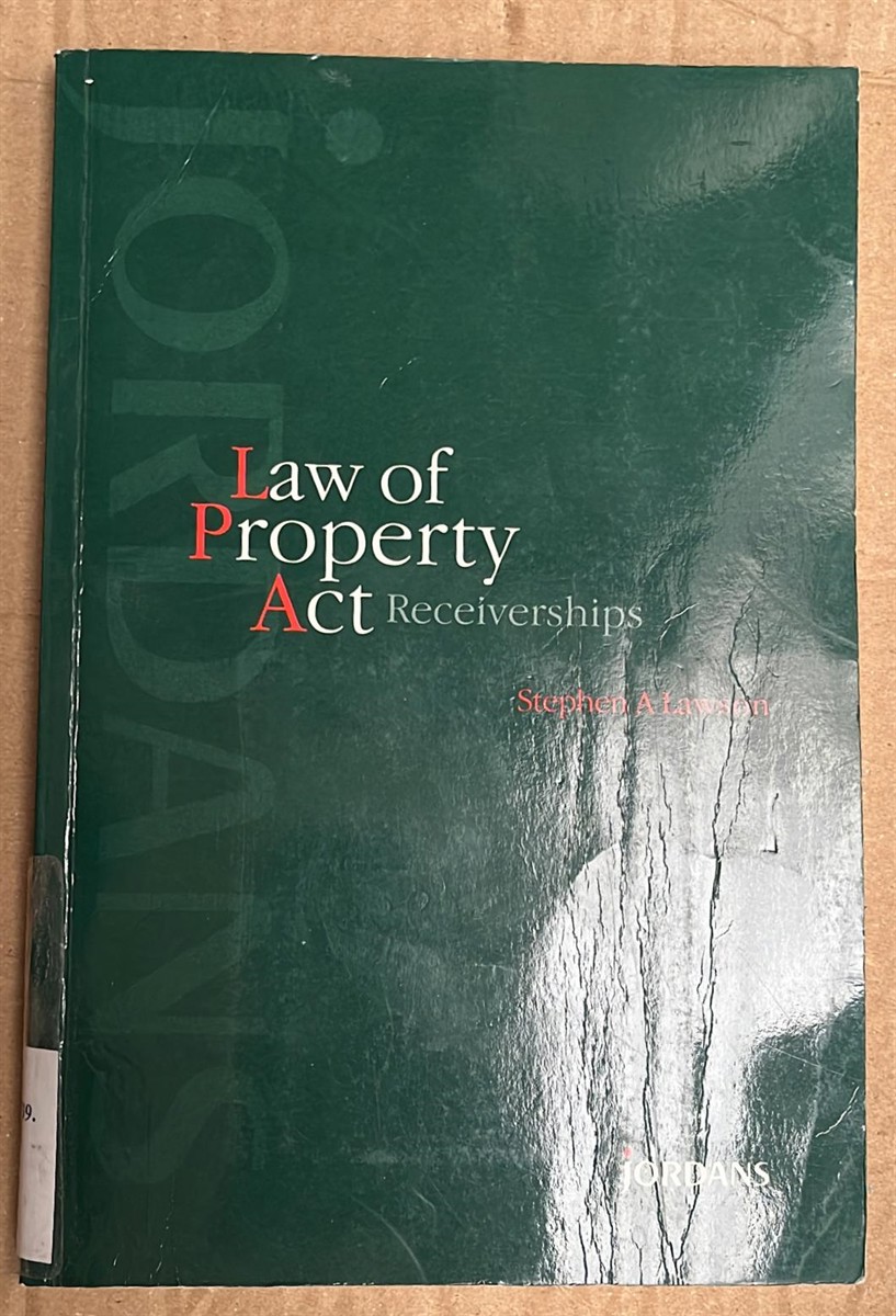 Law of Property Act Receiverships 853082251 eBay