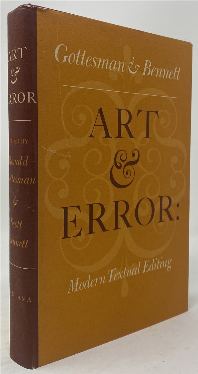 Art and Error: Modern Textual Editing