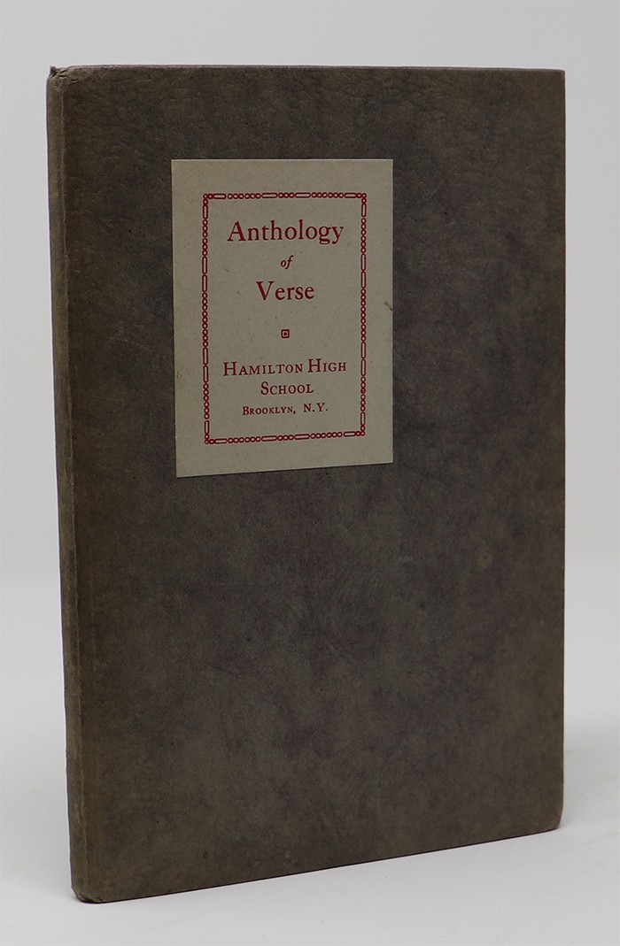 Image for Anthology of Verse: Poems Written by Studens of Modern Poetry in the Classes of Miss Minna M. Keyser