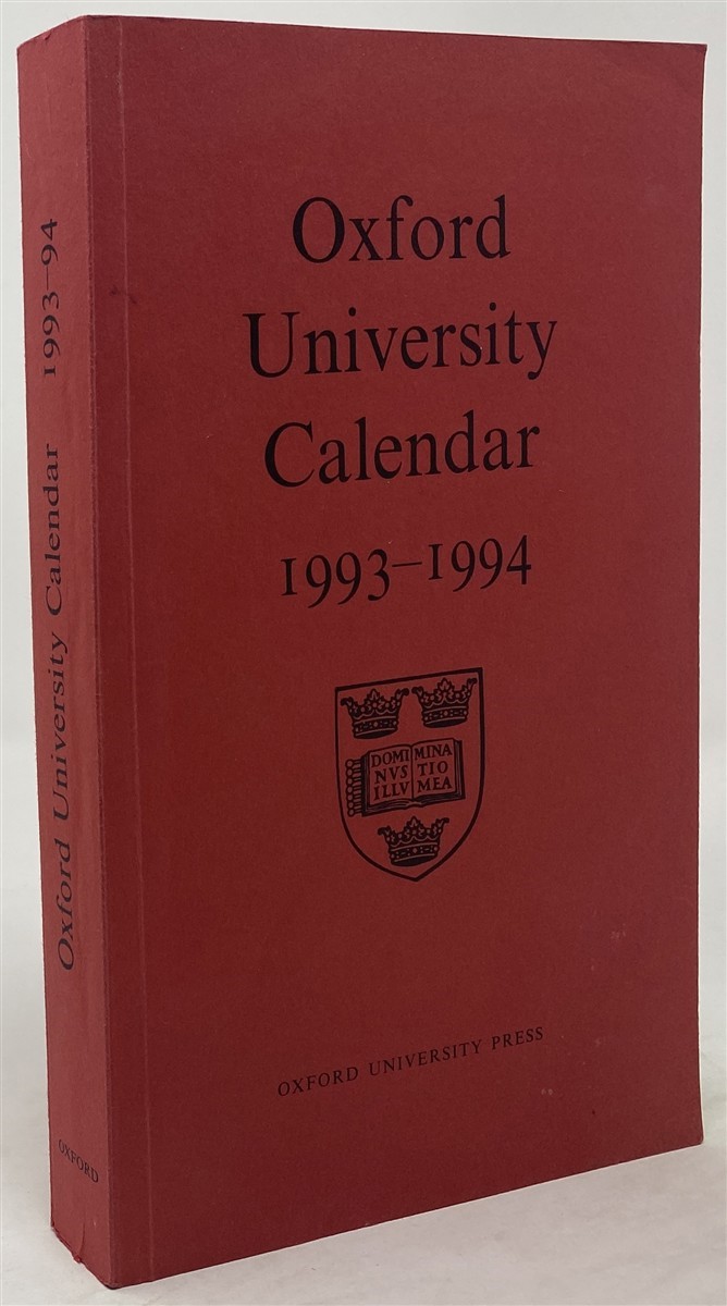 Image for Oxford University Calendar for the Academic Year 1993-4