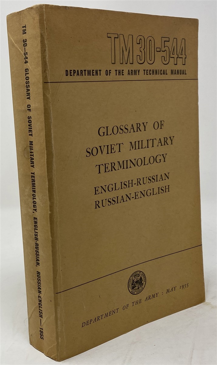 Image for Glossary of Soviet Military Terminology, English-Russian, Russian-English (Technical Manual No. 30-544)