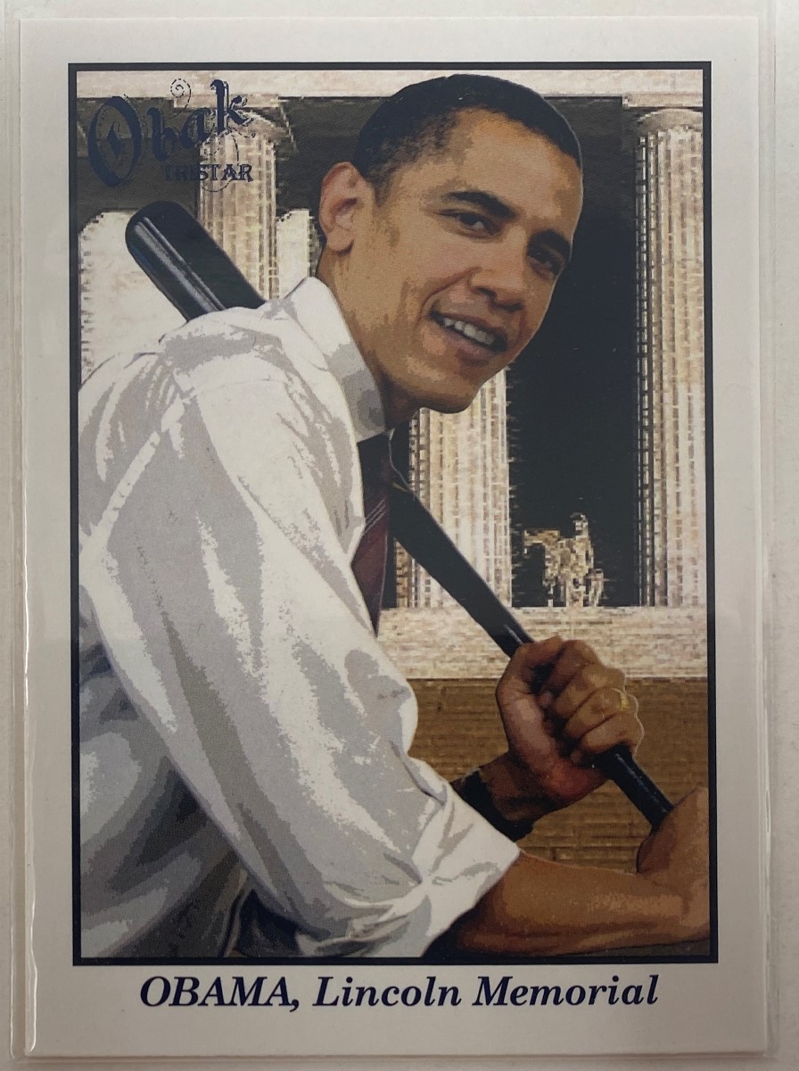 Image for Barack Obama - Lincoln Memorial Baseball Card