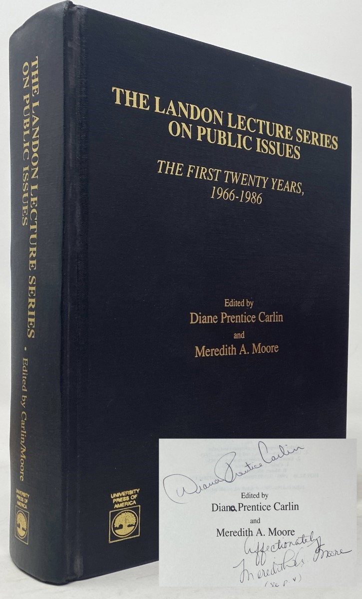 Image for The Landon Lecture Series on Public Issues: the First Twenty Years, 1966 - 1986