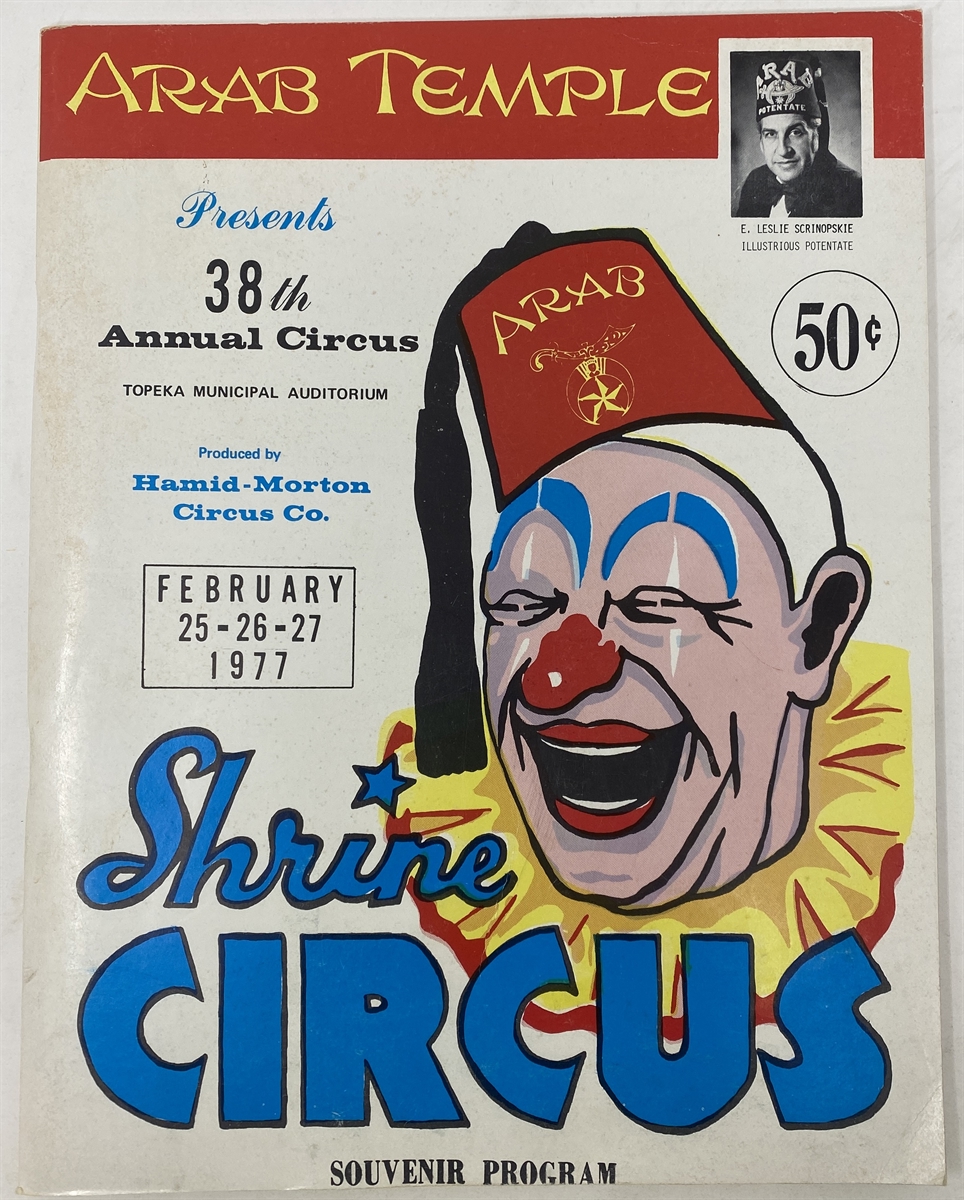 Image for 38th Annual Arab Temple Shrine Circus Souvenir Program February 25-27 1977 [Topeka, Kansas]