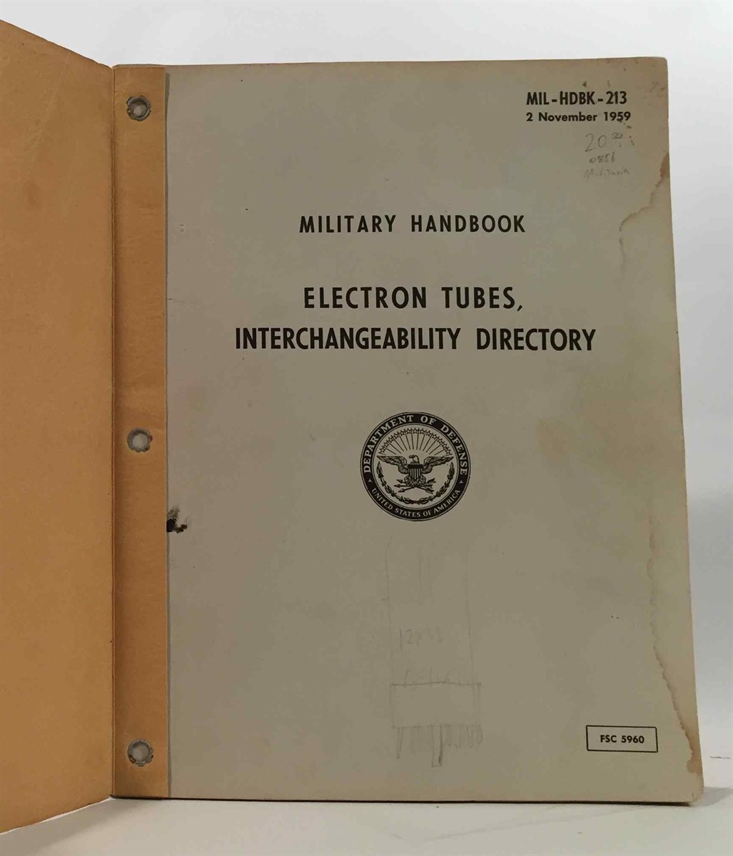 Image for Military Handbook: Electron Tubes, Interchangeability Directory