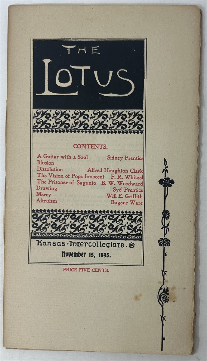 The Lotus: Kansas - Intercollegiate. Vol. 1, No. 2; November 15, 1895