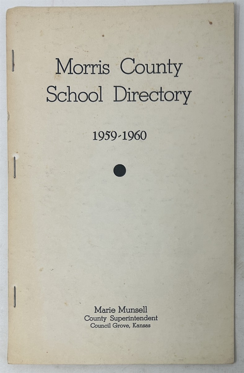 Morris County [Kansas] School Directory 1959-1960