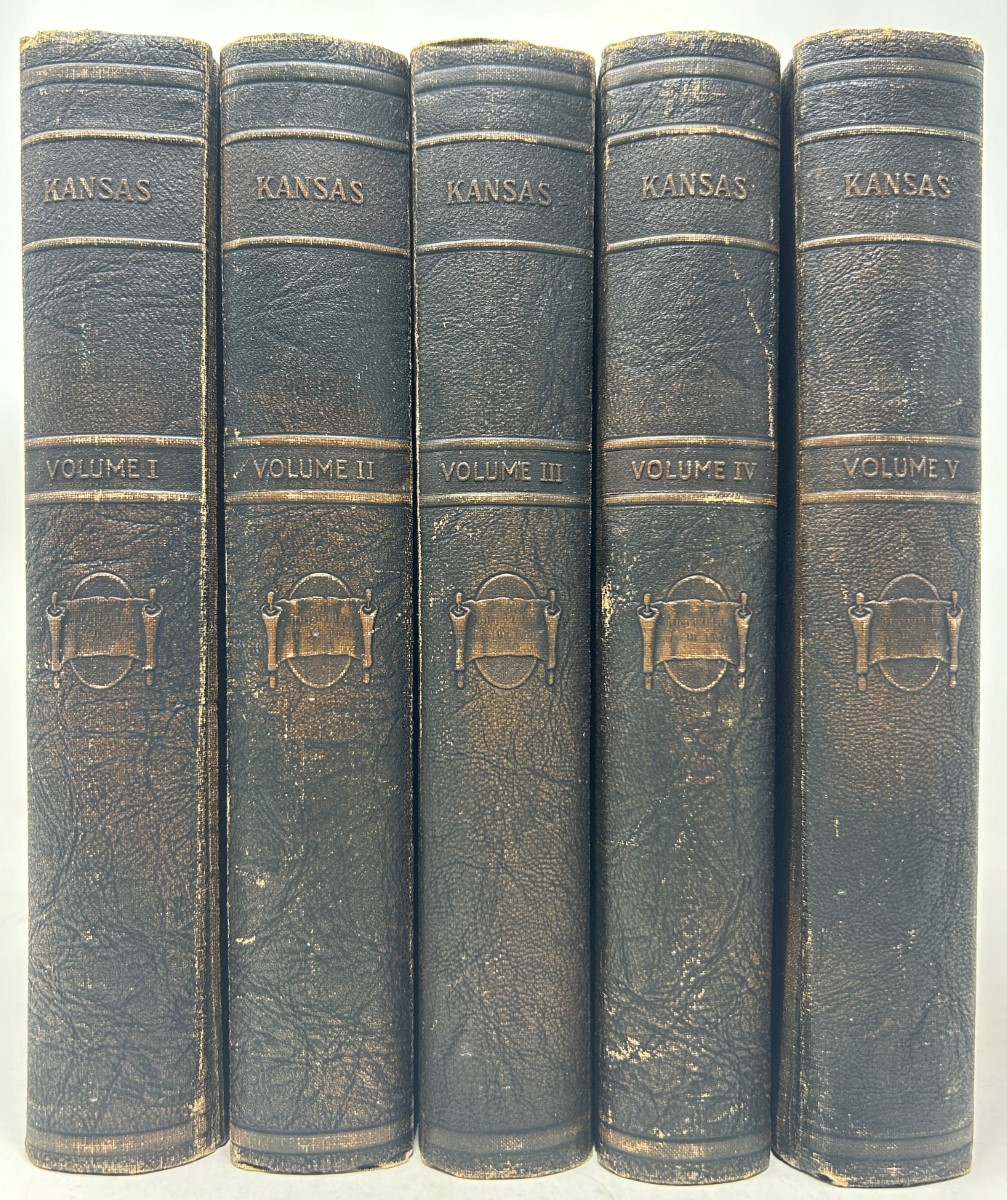 History of Kansas State and People: Kansas At the First Quarter Post of the Twentieth Century - Complete in 5 Volumes