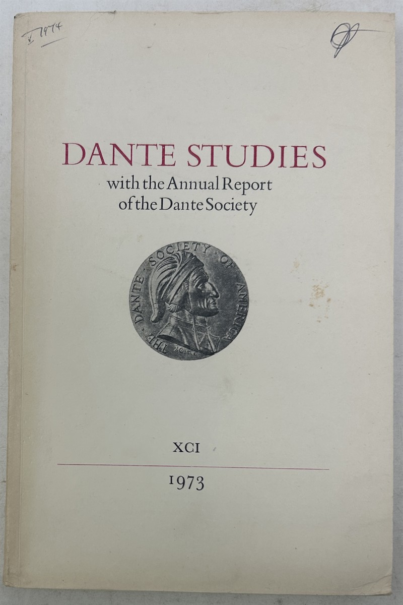 Dante Studies with the Annual Report of the Dante Society XCI 1973
