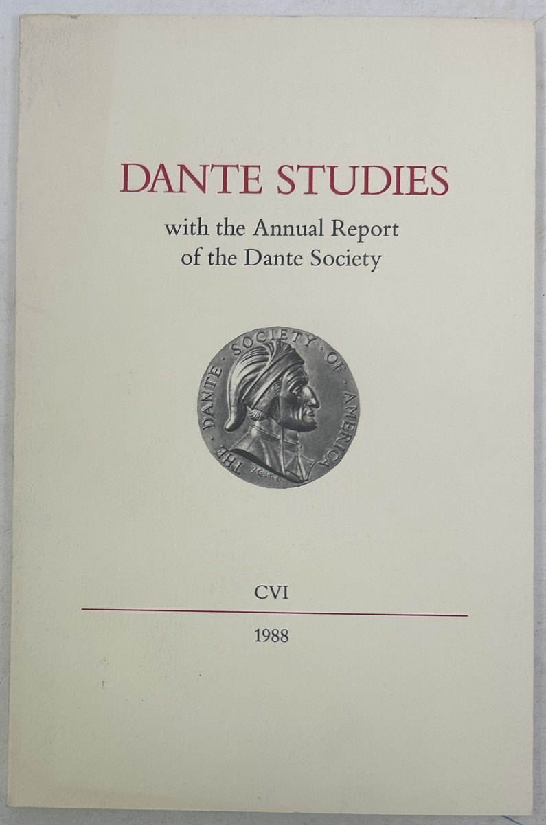 Dante Studies with the Annual Report of the Dante Society CVI 1988