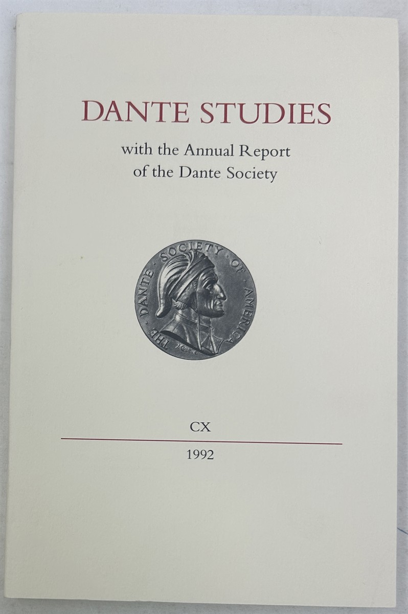 Dante Studies with the Annual Report of the Dante Society CX 1992