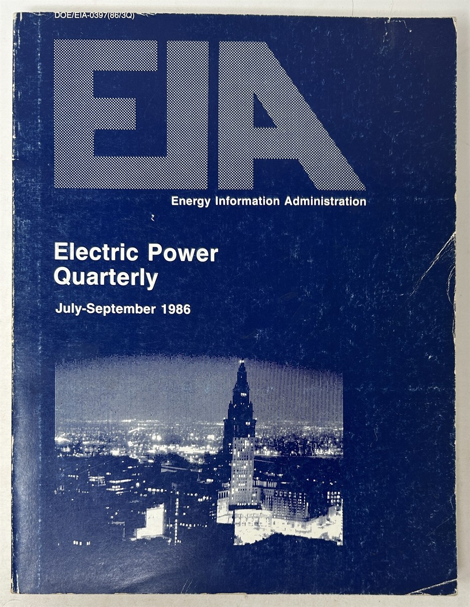 Electric Power Quarterly July-September 1986