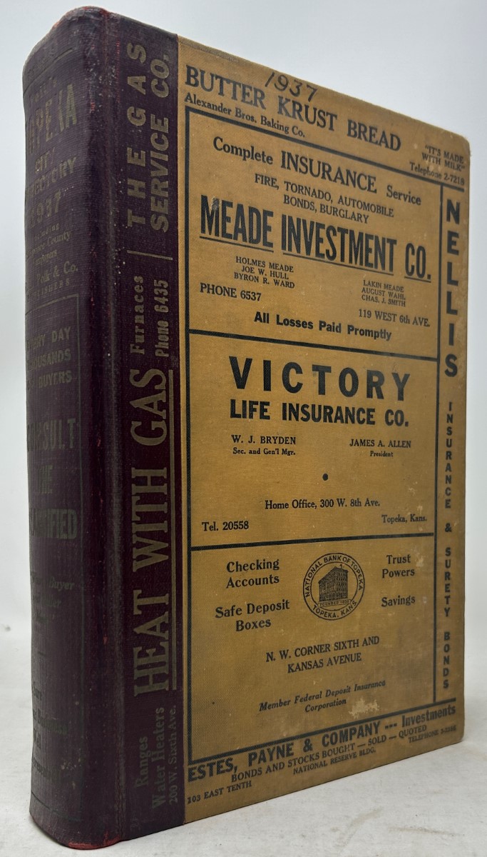 Polk's Topeka (Shawnee County, Kans. ) City Directory 1937 Including Shawnee County Taxpayers