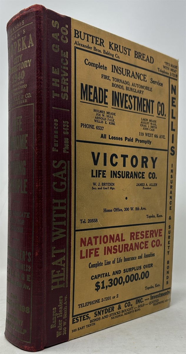 Polk's Topeka (Shawnee County, Kans. ) City Directory 1940 Including Shawnee County Taxpayers