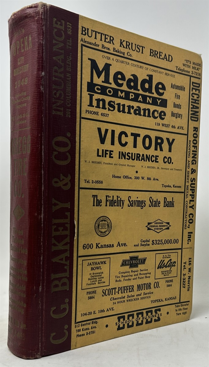 Polk's Topeka (Shawnee County, Kans. ) City Directory 1948 Including Shawnee County Taxpayers