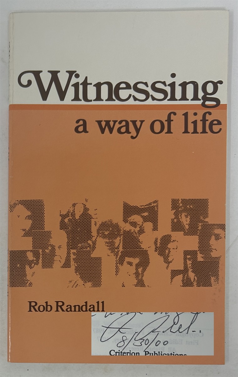 Witnessing: a Way of Life