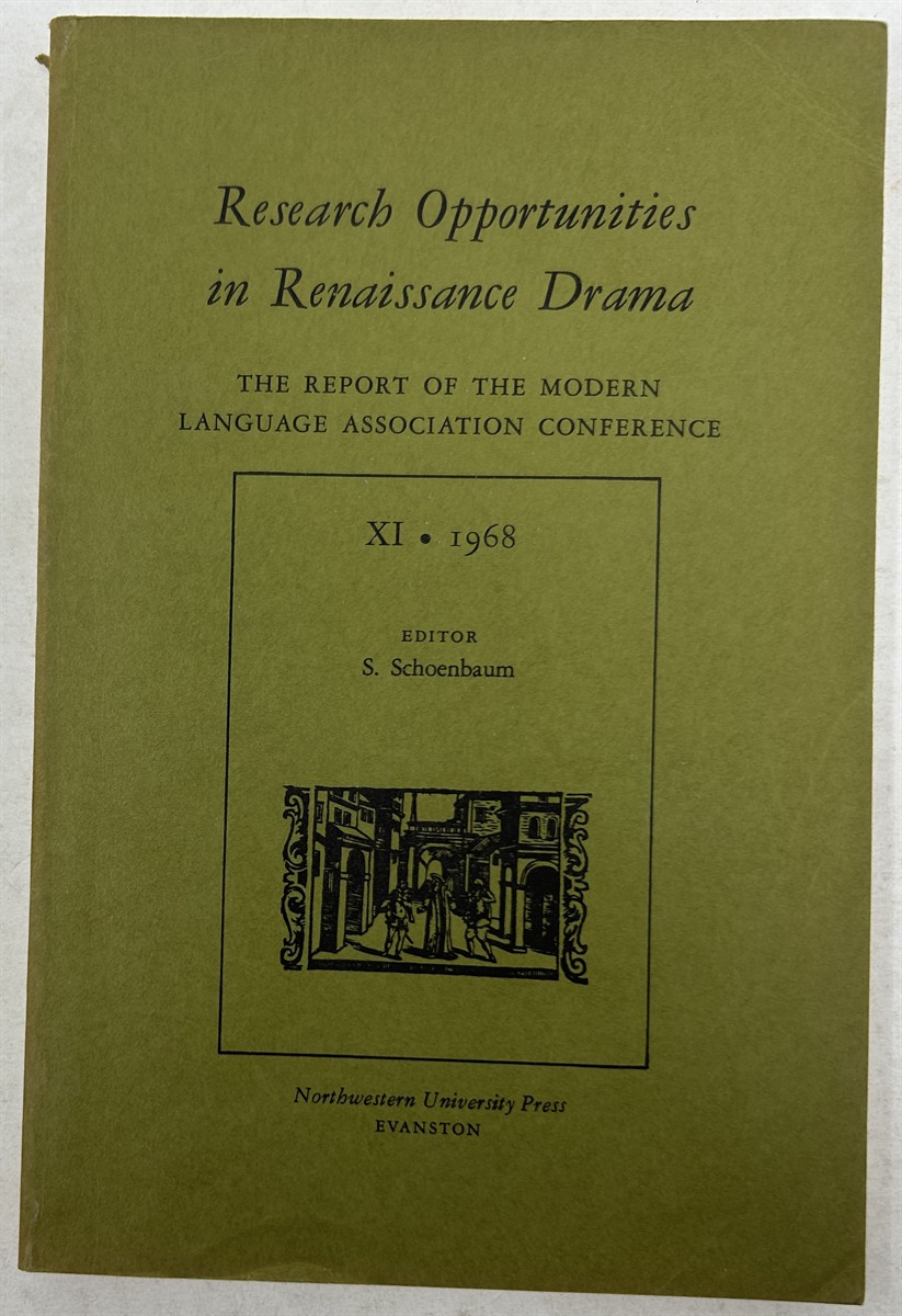 Research Opportunities in Renaissance Drama XI