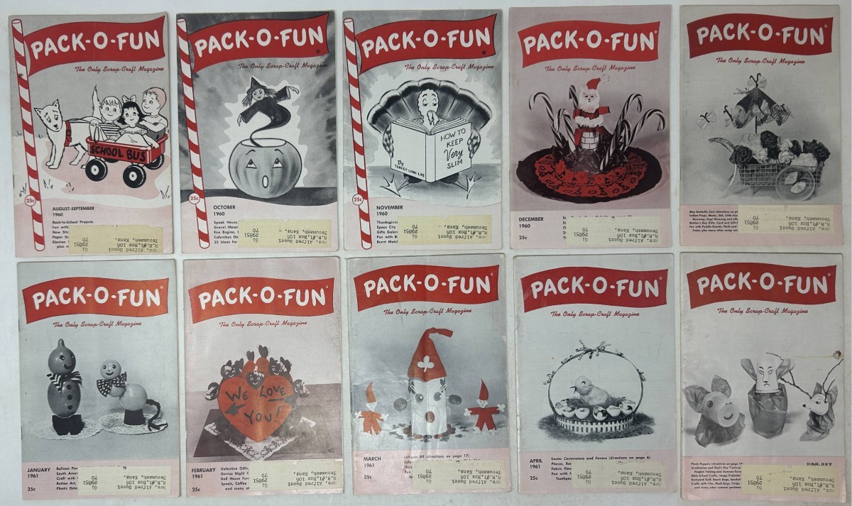 Pack-O-Fun the Only Scrap-Craft Magazine Vol 10 [Complete in 10 Issues]