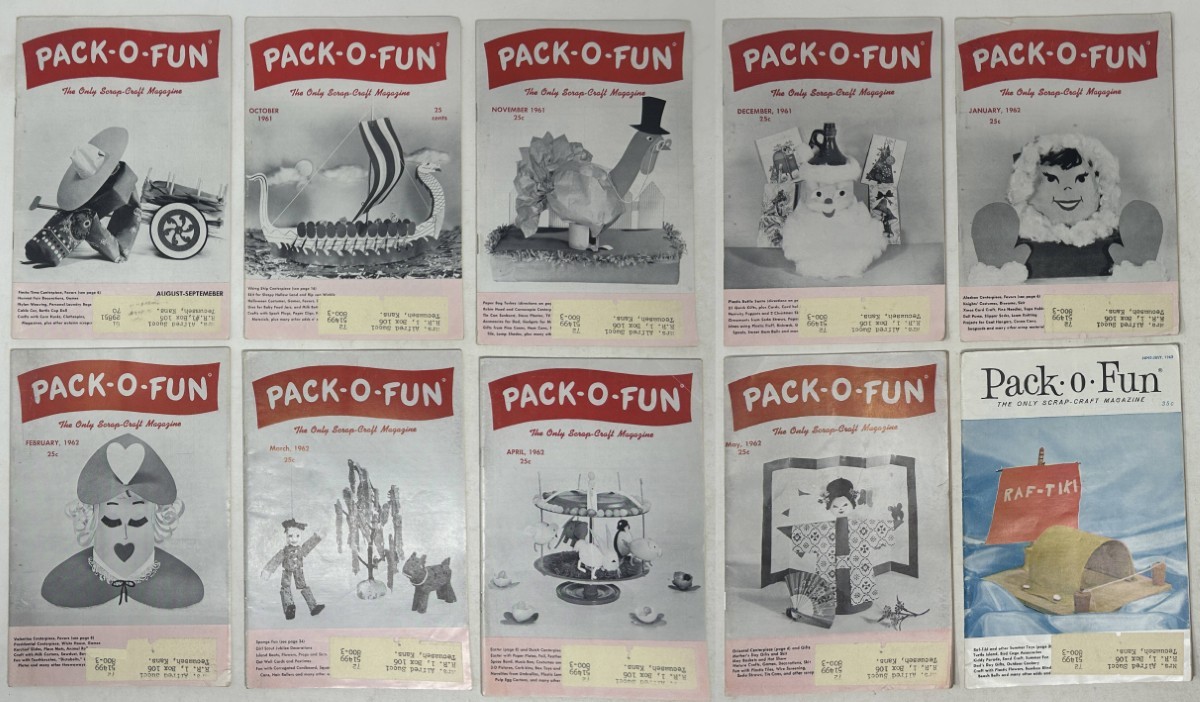 Pack-O-Fun the Only Scrap-Craft Magazine Vol 11 [Complete in 10 Issues]