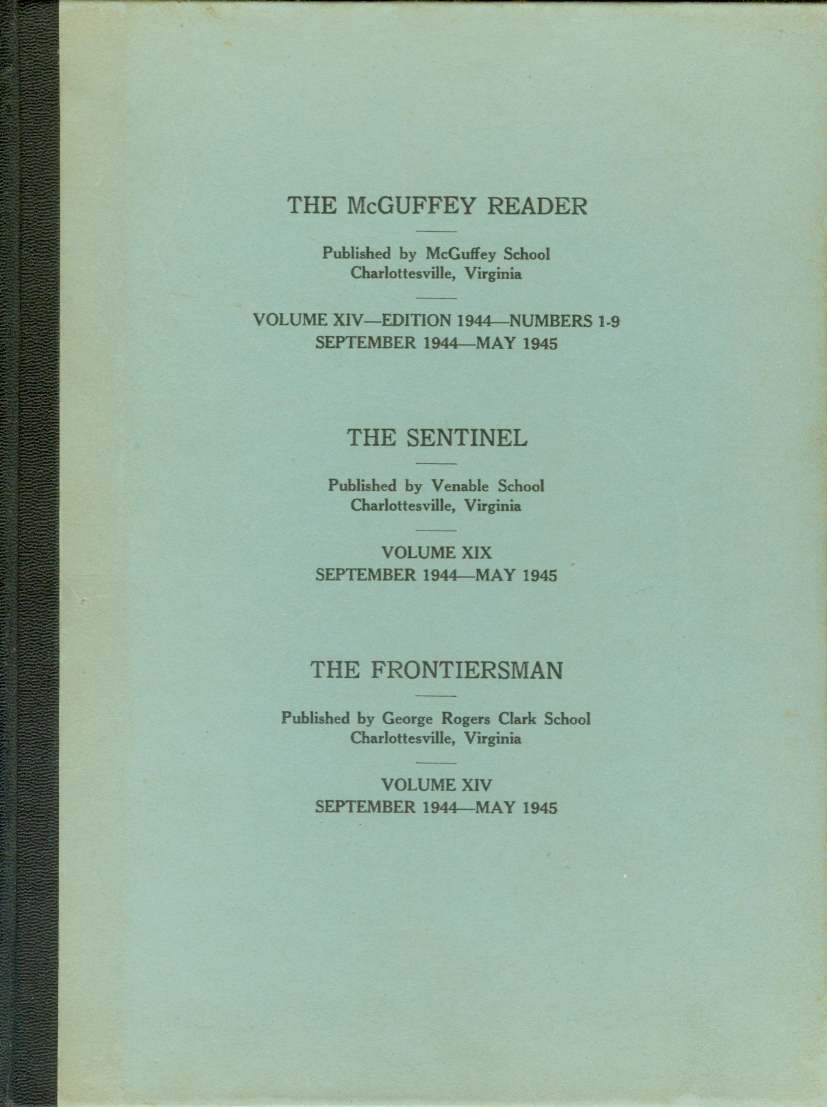 Image for THE MCGUFFEY READER/THE SENTINEL/THE FRONTIERSMAN