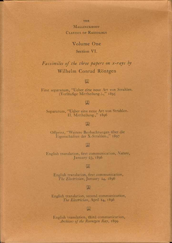Image for MALLINCKRODT CLASSICS OF RADIOLOGY Volume One, Section VI