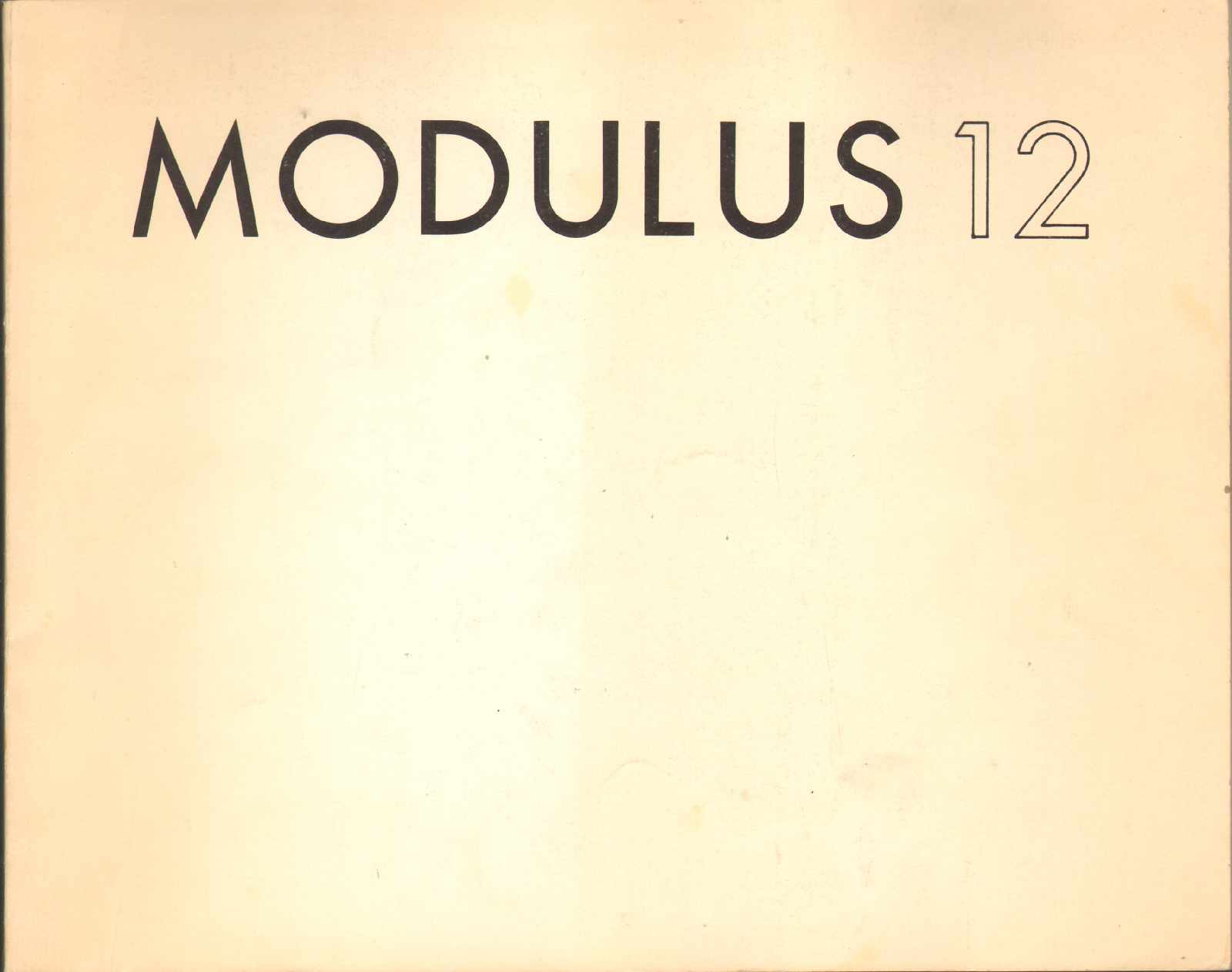 Image for MODULUS 12