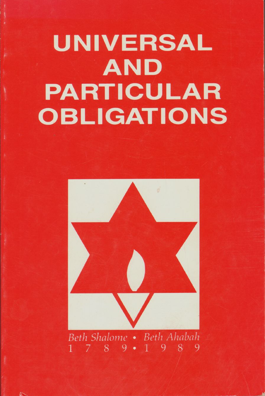 Image for UNIVERSAL AND PARTICULAR OBLIGATIONS