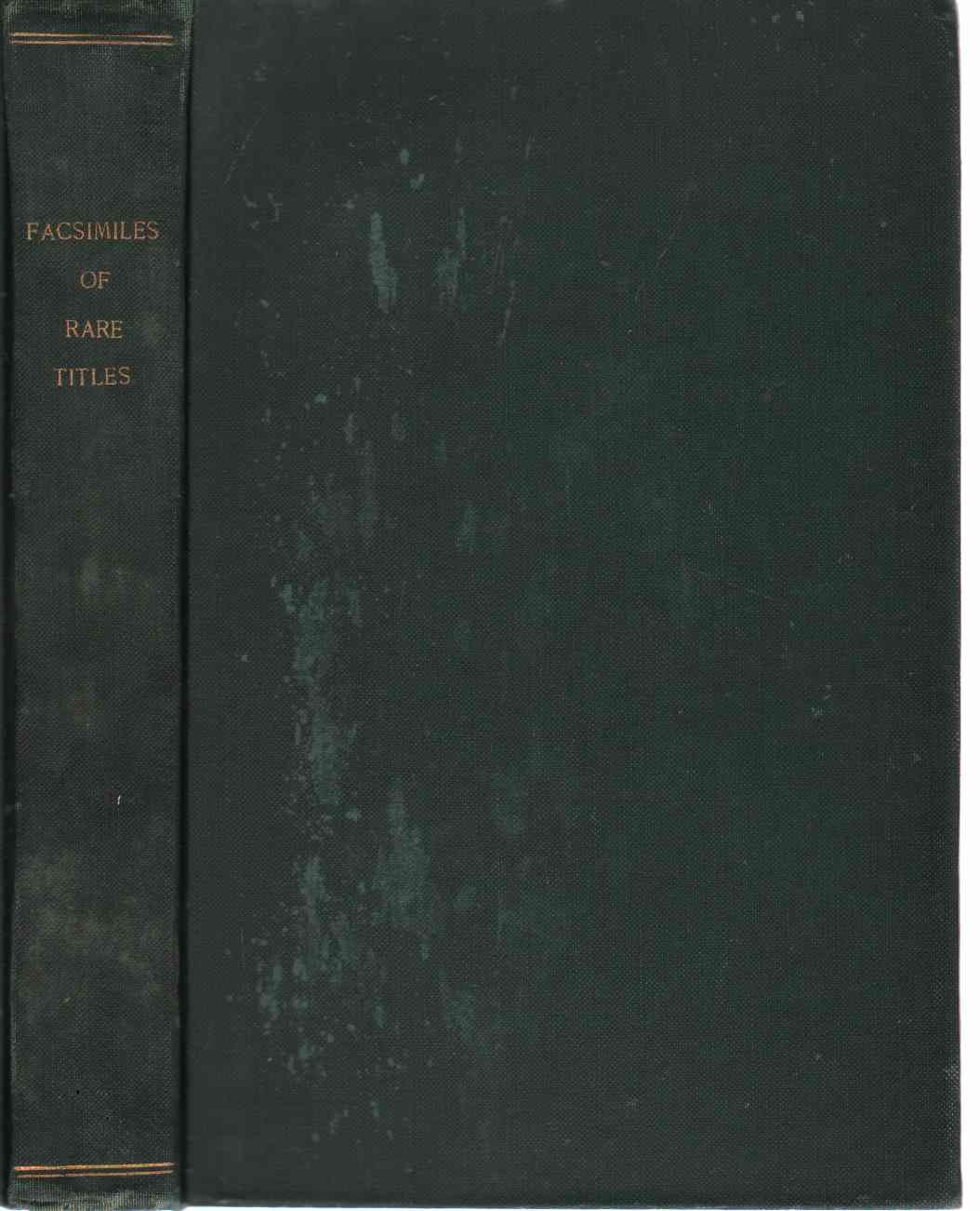 Image for FACSIMILES OF RARE TITLES