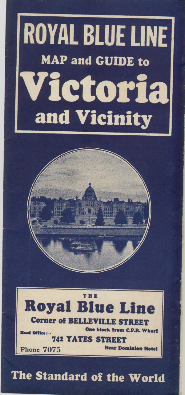 ROYAL BLUE LINE MAP AND GUIDE TO VICTORIA AND VICINITY