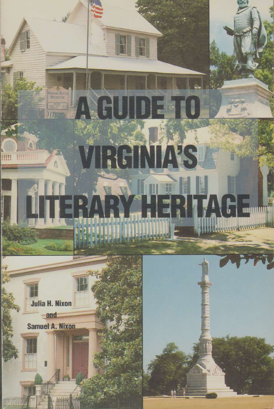 Image for A GUIDE TO VIRGINIA'S LITERARY HERITAGE