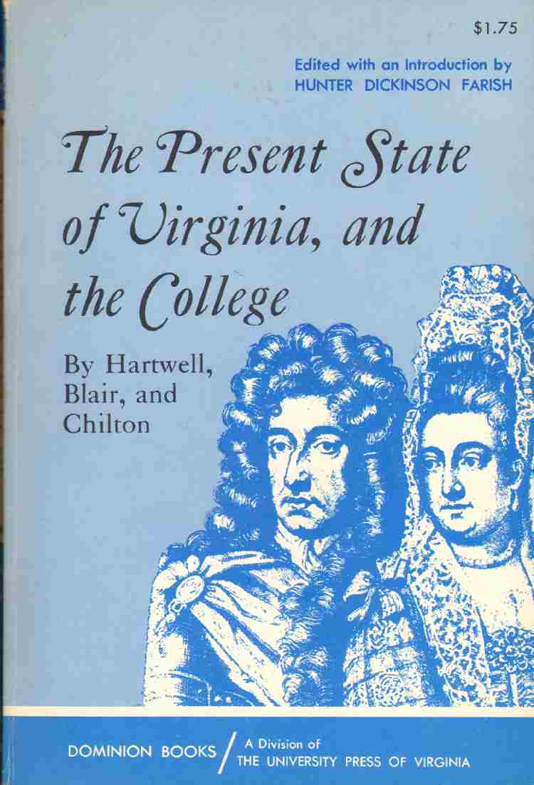 Image for THE PRESENT STATE OF VIRGINIA, AND THE COLLEGE