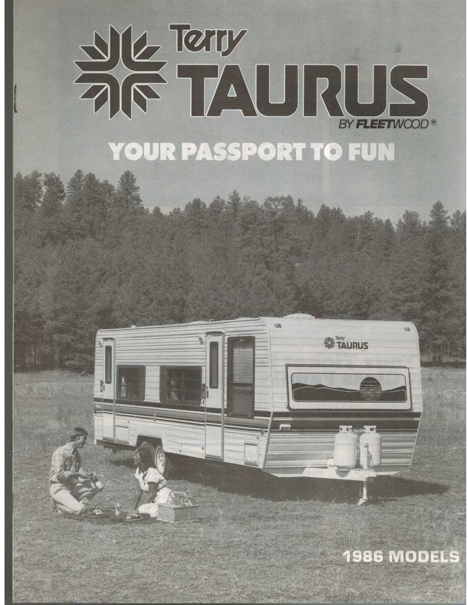 Fleetwood Enterprises - TERRY TAURUS Your Passport to Fun 1986 Models