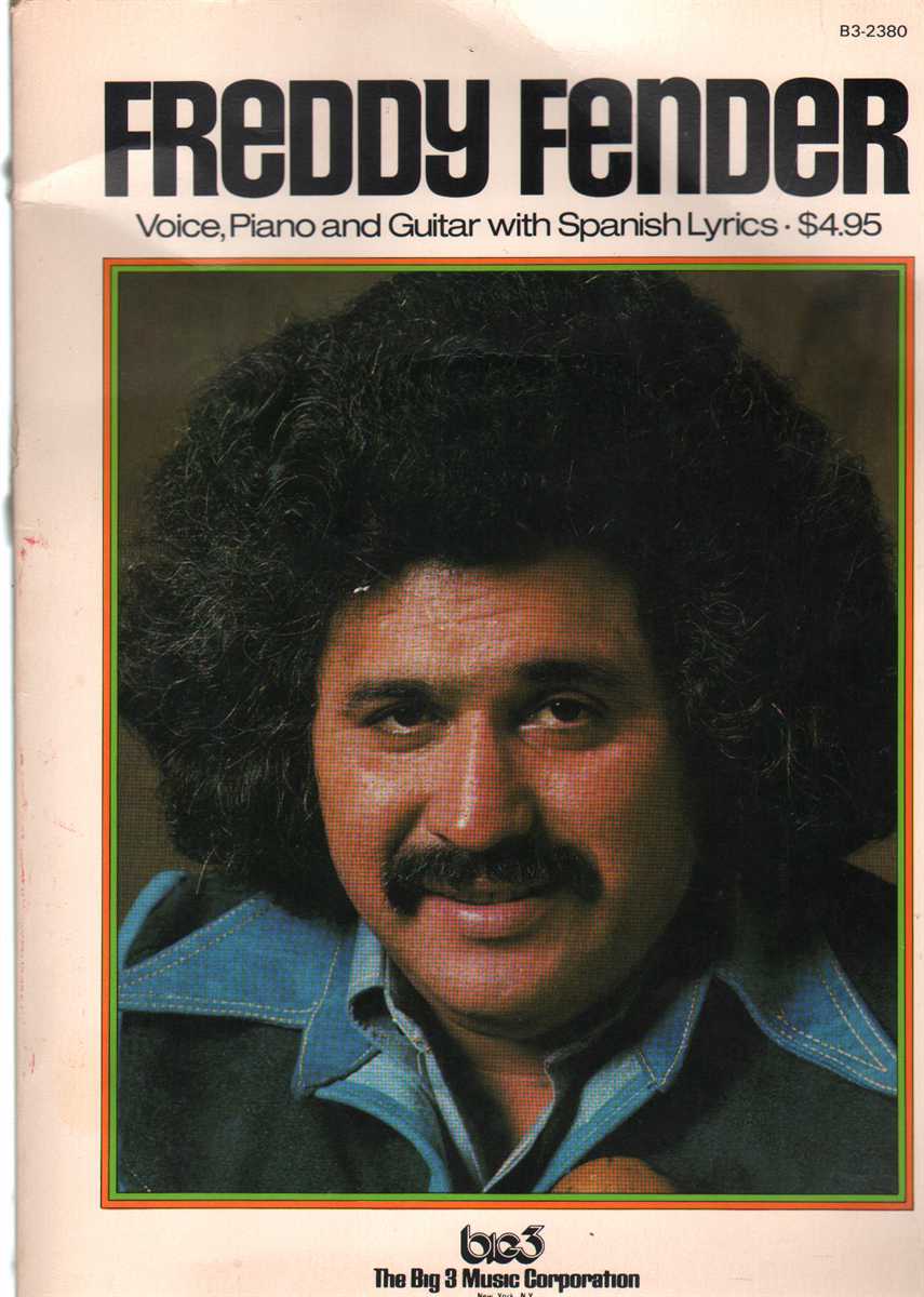 Image for FREDDY FENDER Voice, Piano and Guitar with Spanish Lyrics