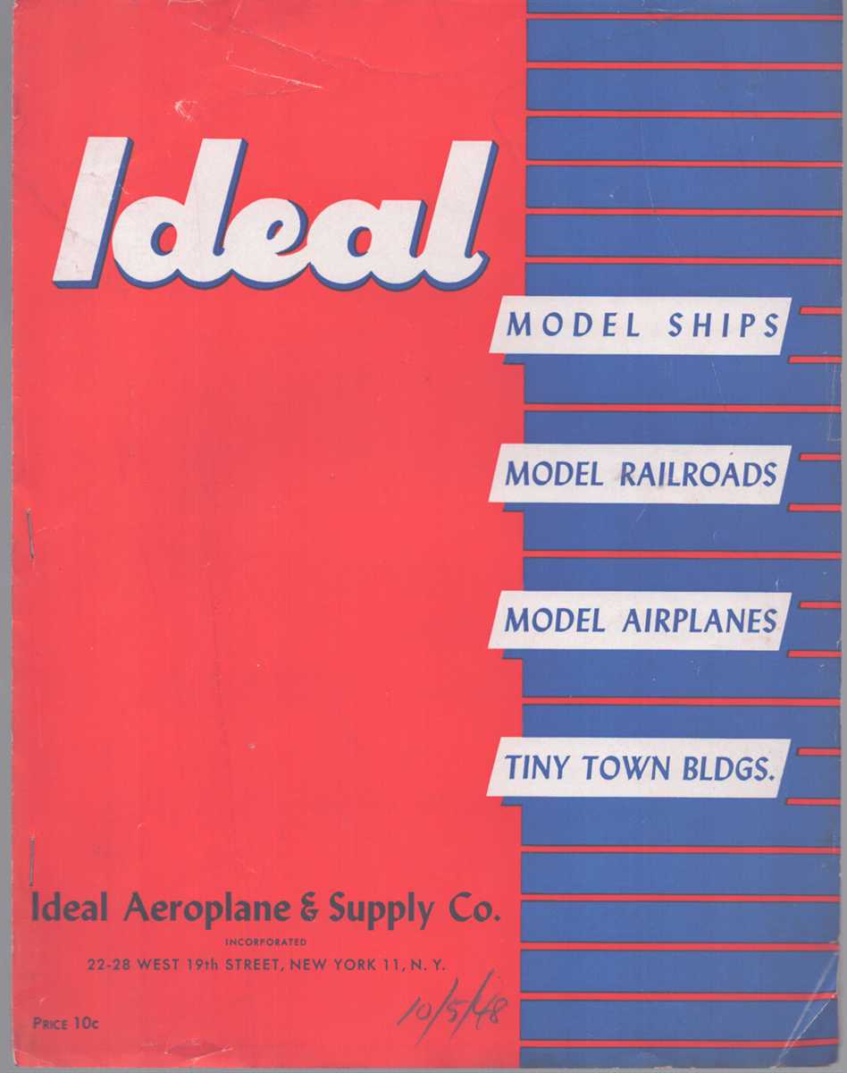 IDEAL MODEL SHIPS RAILROADS AIRPLANES & TINY TOWN BLDGS. Catalog