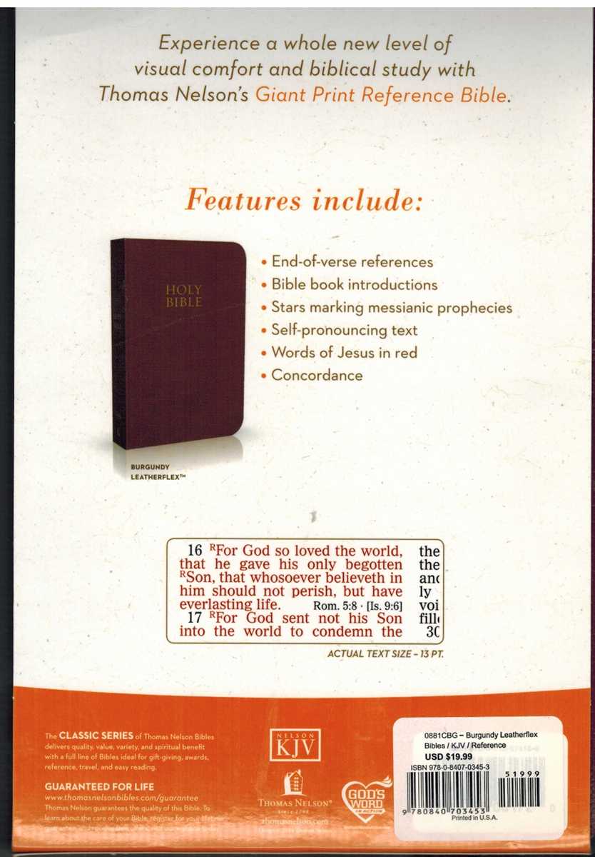 THE HOLY BIBLE; Old and New Testaments, Authorized King James Version