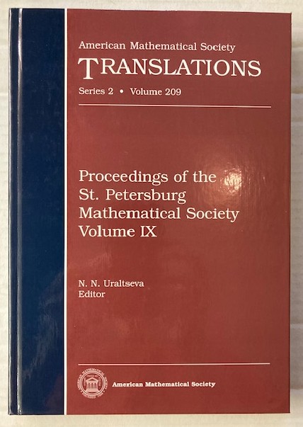 Proceedings of the St. Petersburg Mathematical Society Volume IX [Series 2, Volumes 209 of American Mathematical Society Translations]